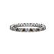 1 - Joyce 2.30 mm Smoky Quartz and Lab Grown Diamond Eternity Band 