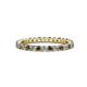 1 - Joyce 2.30 mm Smoky Quartz and Lab Grown Diamond Eternity Band 