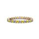 1 - Joyce 2.30 mm Yellow Sapphire and Lab Grown Diamond Eternity Band 
