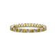 1 - Joyce 2.30 mm Citrine and Lab Grown Diamond Eternity Band 