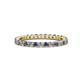 1 - Joyce 2.30 mm Iolite and Lab Grown Diamond Eternity Band 