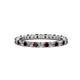 1 - Joyce 2.30 mm Red Garnet and Lab Grown Diamond Eternity Band 