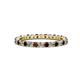 1 - Joyce 2.30 mm Red Garnet and Lab Grown Diamond Eternity Band 