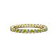 1 - Joyce 2.30 mm Yellow and White Lab Grown Diamond Eternity Band 