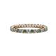 1 - Joyce 2.30 mm Created Alexandrite and Lab Grown Diamond Eternity Band 