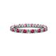 1 - Joyce 2.30 mm Ruby and Lab Grown Diamond Eternity Band 