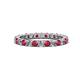 1 - Joyce 2.70 mm Ruby and Lab Grown Diamond Eternity Band 