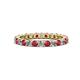 1 - Joyce 2.70 mm Ruby and Lab Grown Diamond Eternity Band 