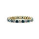 1 - Joyce 2.70 mm Blue and White Lab Grown Diamond Eternity Band 