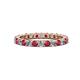 1 - Joyce 2.70 mm Ruby and Lab Grown Diamond Eternity Band 