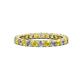 1 - Joyce 2.70 mm Yellow Sapphire and Lab Grown Diamond Eternity Band 