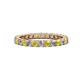 1 - Joyce 2.70 mm Yellow Sapphire and Lab Grown Diamond Eternity Band 
