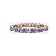 1 - Joyce 2.70 mm Tanzanite and Lab Grown Diamond Eternity Band 