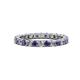 1 - Joyce 2.70 mm Iolite and Lab Grown Diamond Eternity Band 
