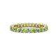 1 - Joyce 2.70 mm Peridot and Lab Grown Diamond Eternity Band 