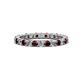 1 - Joyce 2.70 mm Red Garnet and Lab Grown Diamond Eternity Band 