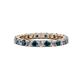 1 - Joyce 2.70 mm Blue and White Lab Grown Diamond Eternity Band 