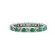 1 - Joyce 2.70 mm Emerald and Lab Grown Diamond Eternity Band 
