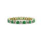 1 - Joyce 2.70 mm Emerald and Lab Grown Diamond Eternity Band 