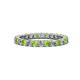 1 - Joyce 2.70 mm Peridot and Lab Grown Diamond Eternity Band 