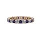 1 - Joyce 3.00 mm Blue Sapphire and Lab Grown Diamond Eternity Band 