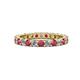 1 - Joyce 3.00 mm Ruby and Lab Grown Diamond Eternity Band 