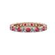 1 - Joyce 3.00 mm Ruby and Lab Grown Diamond Eternity Band 
