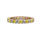 1 - Joyce 3.00 mm Yellow Sapphire and Lab Grown Diamond Eternity Band 