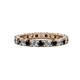 1 - Joyce 3.00 mm Black and White Lab Grown Diamond Eternity Band 