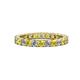 1 - Joyce 3.00 mm Yellow Sapphire and Lab Grown Diamond Eternity Band 