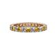1 - Joyce 3.00 mm Citrine and Lab Grown Diamond Eternity Band 