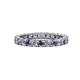 1 - Joyce 3.00 mm Iolite and Lab Grown Diamond Eternity Band 