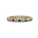 1 - Joyce 3.00 mm Iolite and Lab Grown Diamond Eternity Band 
