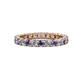 1 - Joyce 3.00 mm Iolite and Lab Grown Diamond Eternity Band 