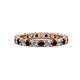1 - Joyce 3.00 mm Red Garnet and Lab Grown Diamond Eternity Band 