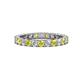 1 - Joyce 3.00 mm Yellow and White Lab Grown Diamond Eternity Band 