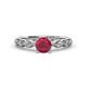 1 - Amaira Ruby and Diamond Engagement Ring 
