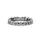 1 - Ashlyn 2.30 mm Lab Grown Diamond 3/4 Eternity Band 