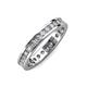 4 - Celina 2.40 mm Round Lab Grown Diamond Eternity Band 