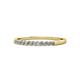 1 - Clara 2.00 mm Lab Grown Diamond 10 Stone Wedding Band 