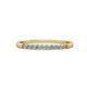 3 - Clara 2.00 mm Lab Grown Diamond 10 Stone Wedding Band 