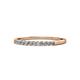 1 - Clara 2.00 mm Lab Grown Diamond 10 Stone Wedding Band 