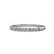 1 - Clara 2.40 mm Lab Grown Diamond 10 Stone Wedding Band 