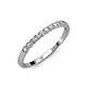 3 - Clara 2.40 mm Lab Grown Diamond 10 Stone Wedding Band 
