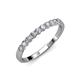 4 - Clara 2.70 mm Lab Grown Diamond 10 Stone Wedding Band 