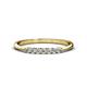 1 - Reina 2.00 mm Lab Grown Diamond 7 Stone Wedding Band 
