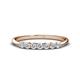 1 - Reina 2.60 mm Lab Grown Diamond 7 Stone Wedding Band 