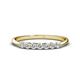 1 - Reina 2.60 mm Lab Grown Diamond 7 Stone Wedding Band 