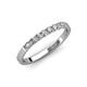4 - Fiala 2.00 mm Lab Grown Diamond 7 Stone Wedding Band 