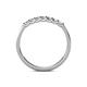 6 - Fiala 2.00 mm Lab Grown Diamond 7 Stone Wedding Band 